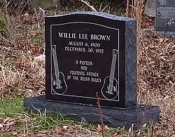 Brown's grave at Shepard Church, Prichard, Mississippi