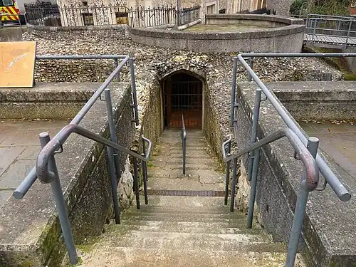 Underground passage of Winchester Castle