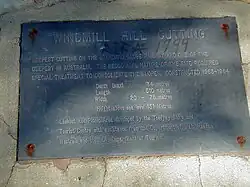 Plaque at lookout