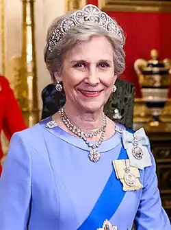 The Duchess of Gloucester in her late sixties