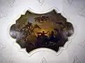 Ceiling fresco above the staircase