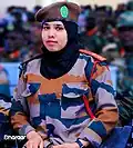 Woman with the rank of Laba xídígle in Somaliland Army