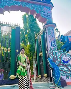 Women in Traditional dress of Mithila region