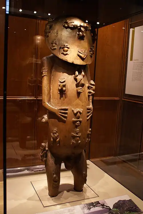 Statue of A'a from Rurutu; probably 18th century; wood; height: 117&nbsp;cm; British Museum[113]