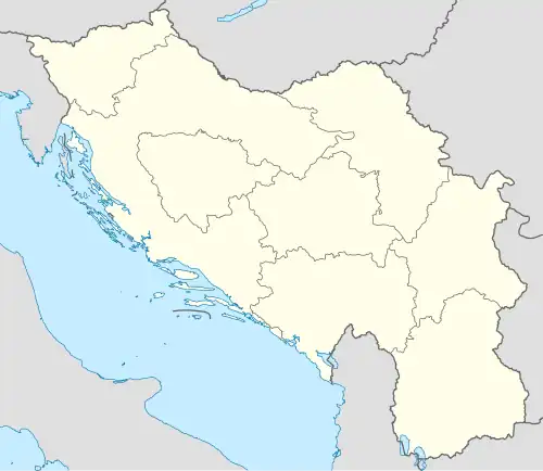 1933 Yugoslav Football Championship is located in Yugoslavia (1939–1941)