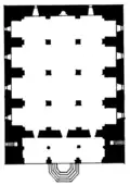 The architectural plan of the mosque