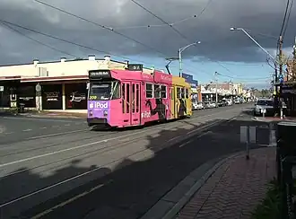 Tram in Union Road