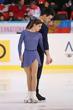 Miriam Ziegler and Severin Kiefer at the 2019 Internationaux de France