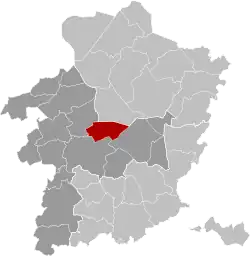Location of Zonhoven in Limburg