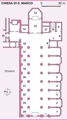 Plan of the church
