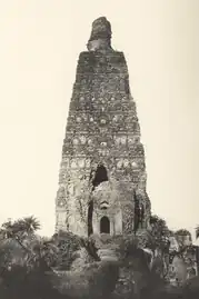 The stupa before modern restoration, 1897