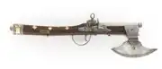 A pistol axe from the mid 17th century