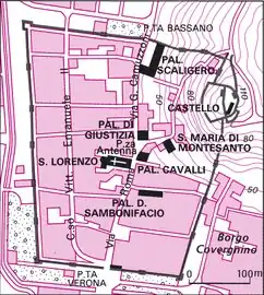 Plan of the city center
