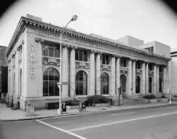 The Carnegie Library in 1976, just before its demolition
