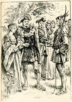 Black and white woodcut illustration of