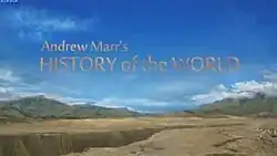Series title over an African landscape