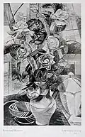 Auguste Herbin, 1912, Les roses, oil on canvas, 92.1 × 60.3&nbsp;cm. Exposició d'Art francès d'Avantguarda, Galeries Dalmau, Barcelona, 1920 (page from the catalogue)