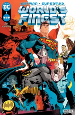 The cover of the first issue of the comic book series Batman/Superman: World’s Finest.