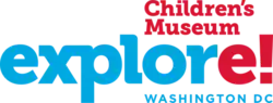 The museum name in simple red and blude text