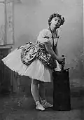 Olga Preobrajenskaya as Lise in the Petipa/Ivanov production. Saint Petersburg, 1899