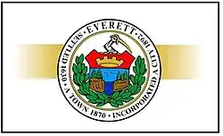 Flag of Everett, Massachusetts