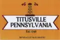 Flag of Titusville, Pennsylvania