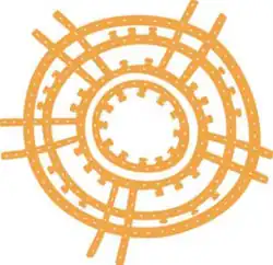 Logo based on the eye-like stitching from a skin pouch from Ammassalik, circa 1900