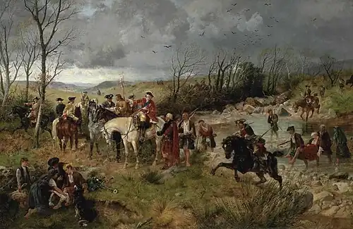 Halt of Prince Charles Edward on the Banks of the Nairne by Richard Beavis