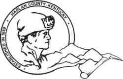 Official seal of Harlan County, Kentucky