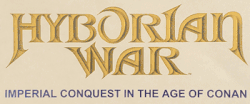 Hyborian War title image from the game map provided by Reality Simulations, Inc