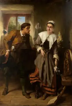 John Alden and Priscilla by Alfred Elmore