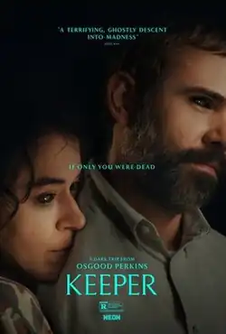 Liz and Malcom with black eyes are seen on a dark background.