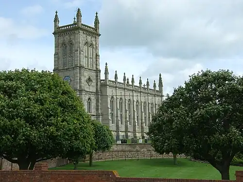 King's Norton church (c.1760). John Wing the younger (1728–1794)