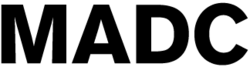 Black text reading "MADC"