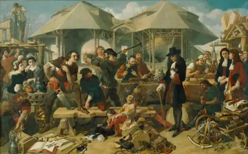 Peter the Great at Deptford Dockyard, 1857