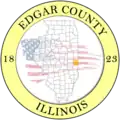 Official seal of Edgar County, Illinois