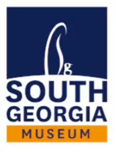 Stylized "S" and "g" shaped like penguins