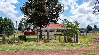 Wooroonden State School building as seen from Bradleys Road in 2015.